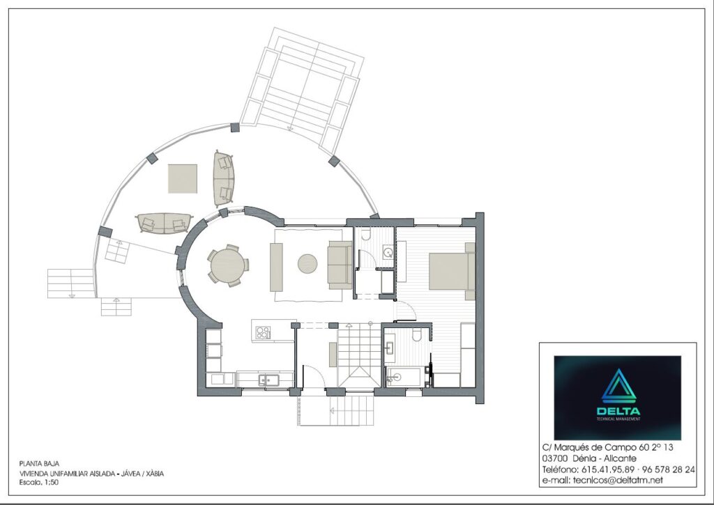 plano de chalet delta tm