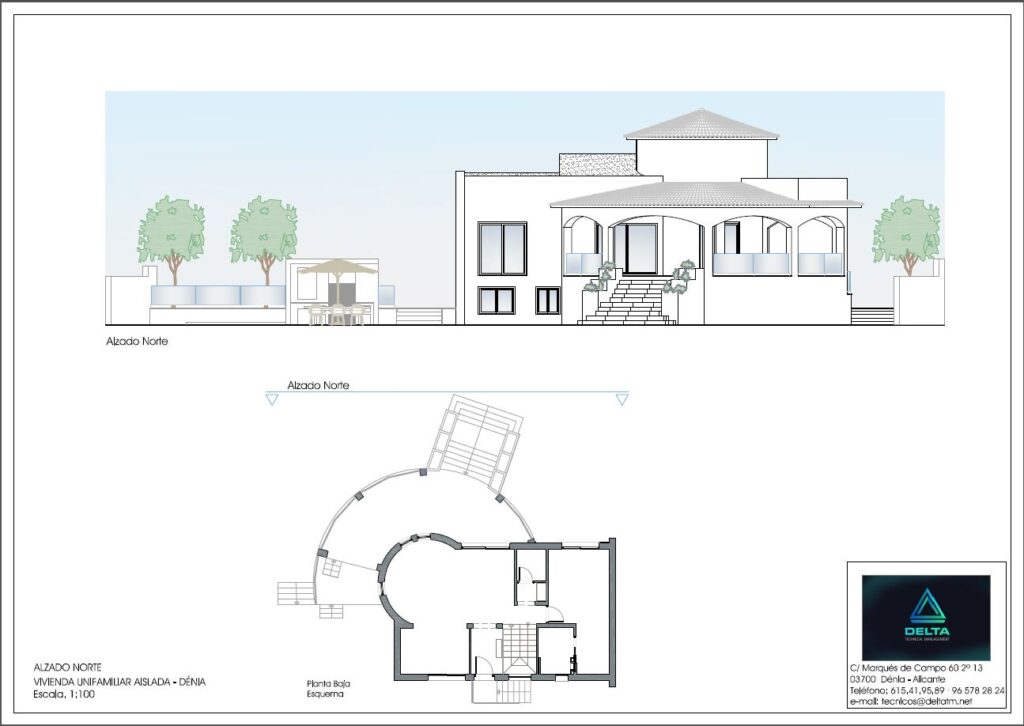 plano de chalet